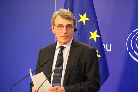 European Parliament president David Sassoli (by Natàlia Segura)